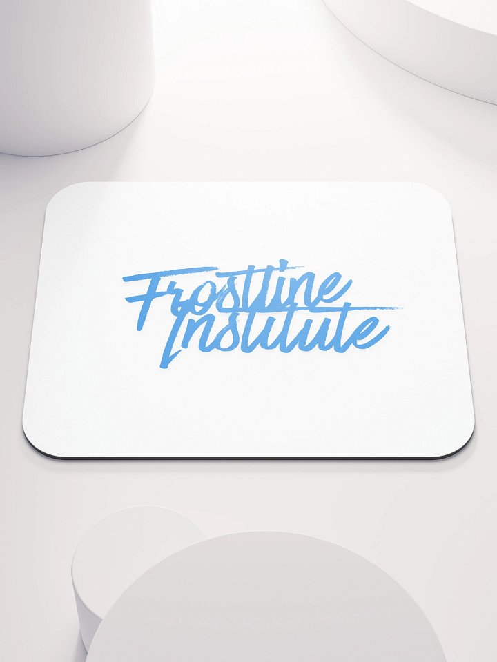 Frostline Logo Mouse Pad White product image (1)