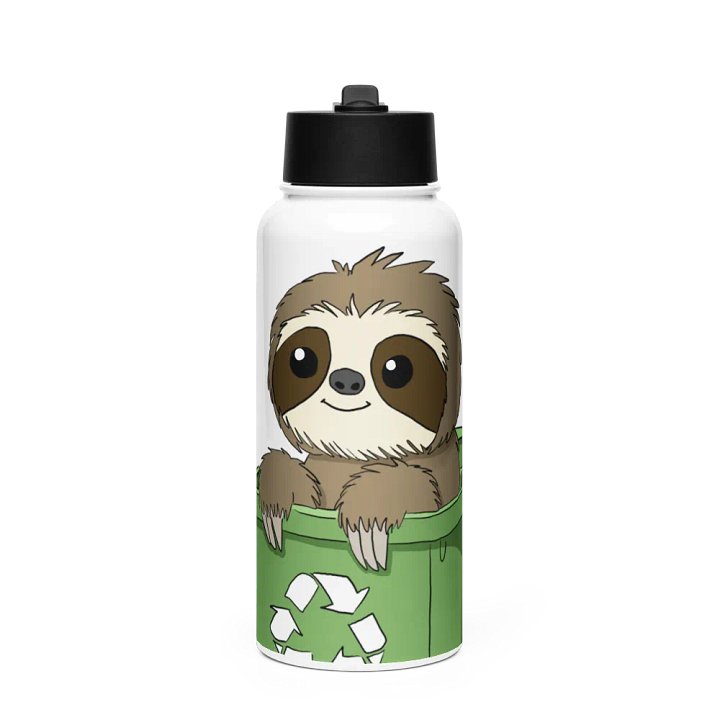 Stainless Steel Water bottle With Straw - Bin product image (1)