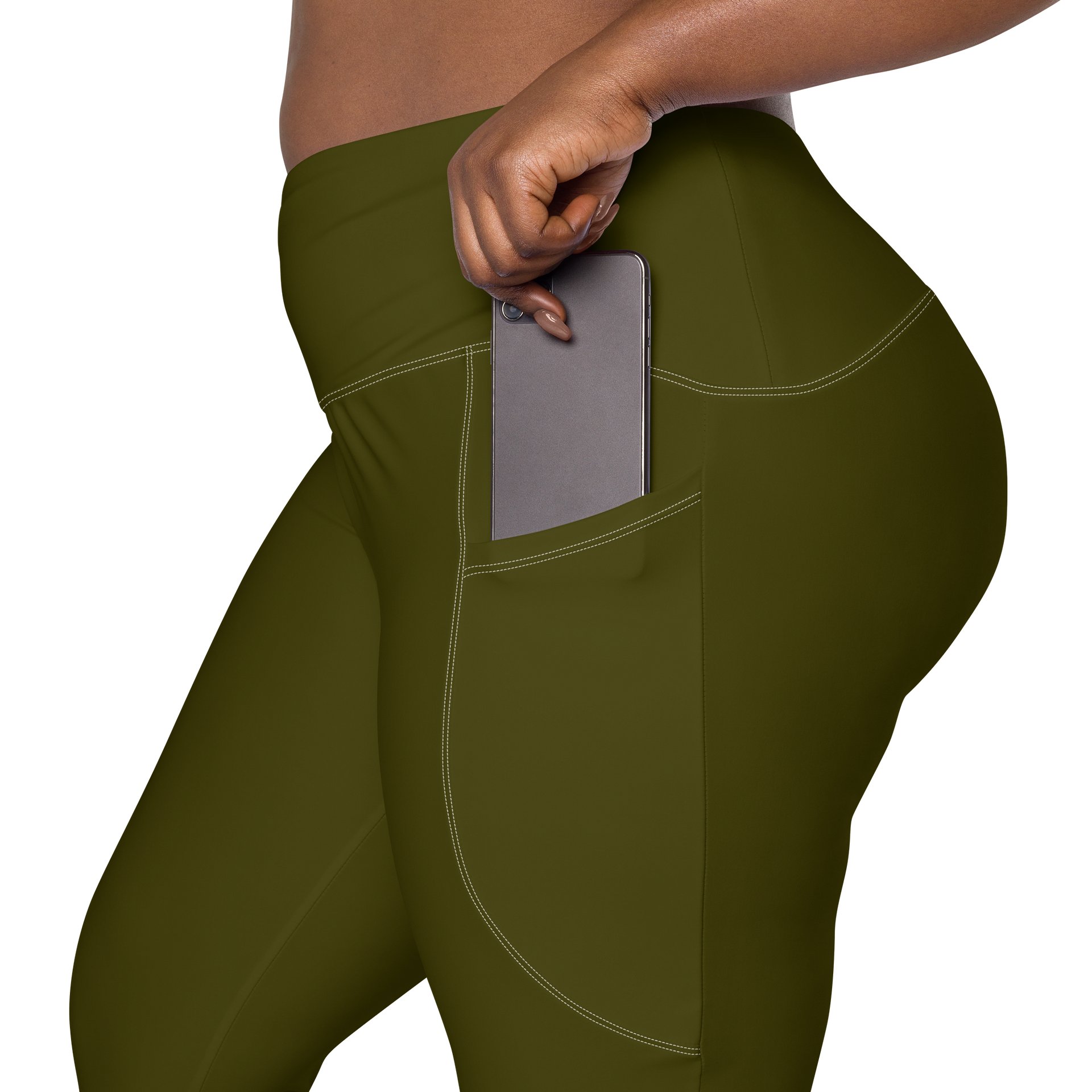 Green Leggings with Pockets product image (7)