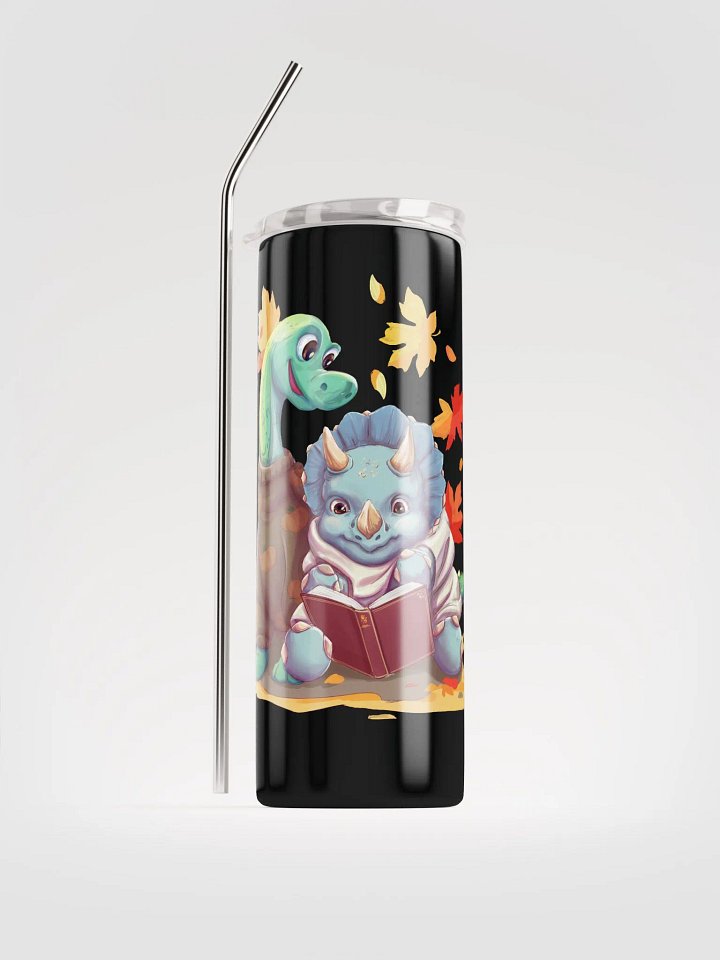 Fall Dino Water Bottle with Straw product image (2)