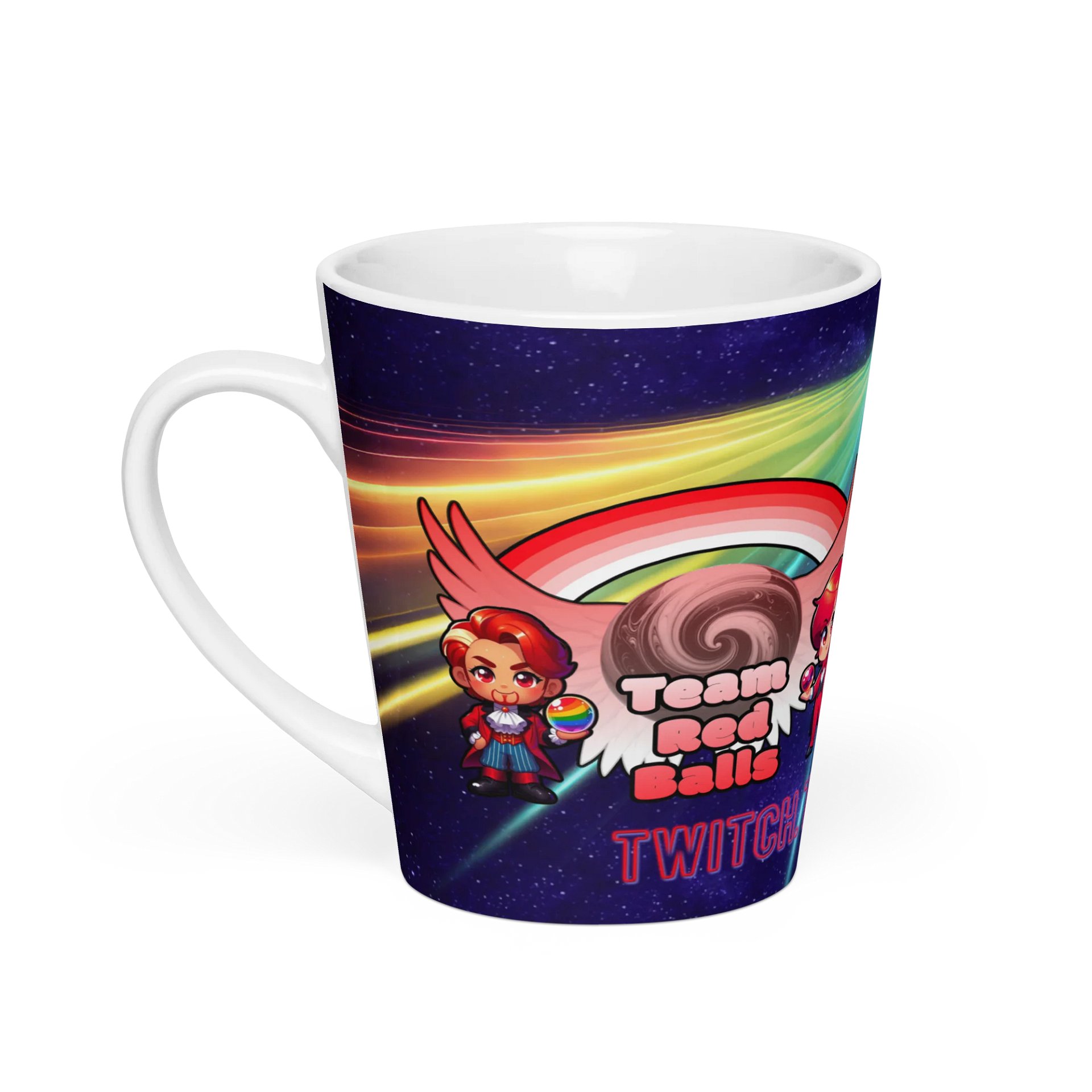 Team Red Balls Latte Mug product image (1)