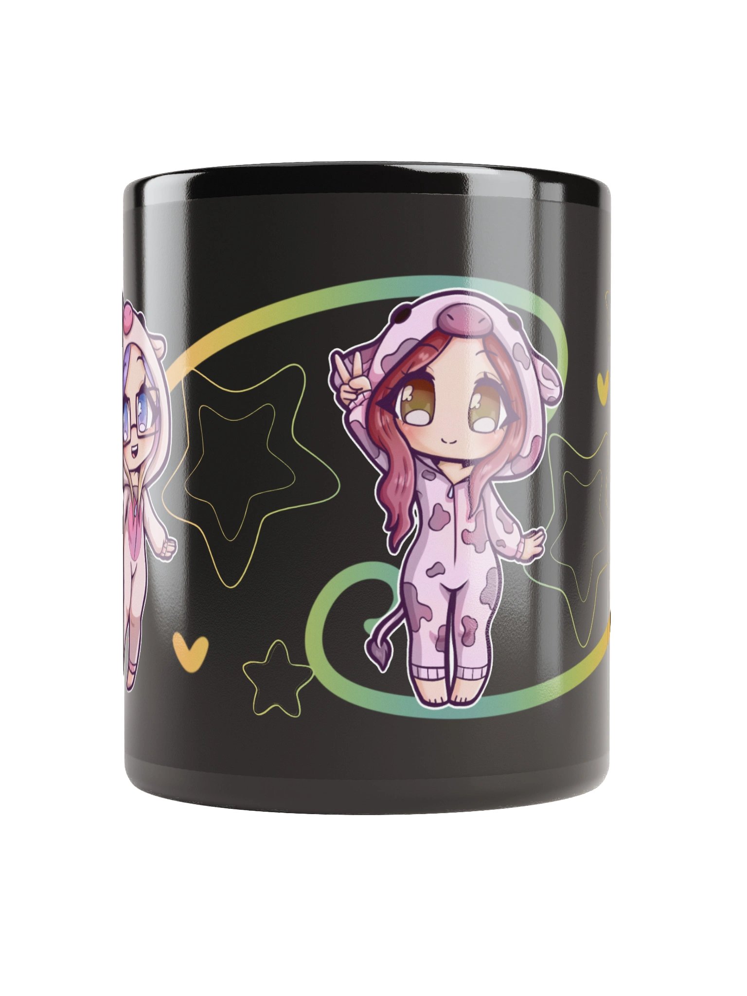 Tux2, MissieB12, and Mama_MJ Onesies! Collab Mug Black product image (9)