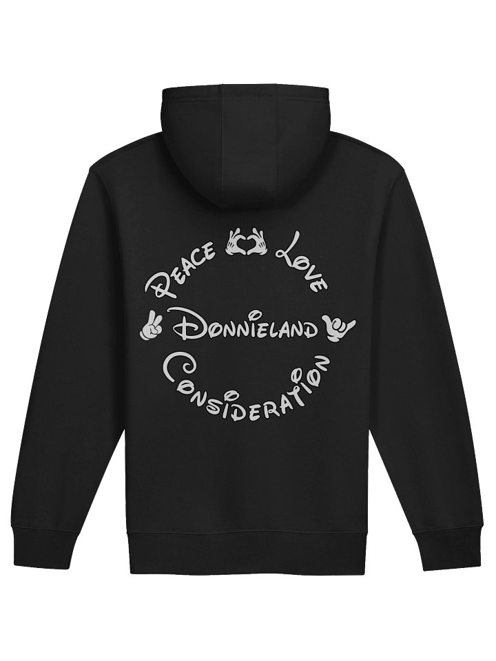(back) PEACE LOVE CONSIDERATION DonnieLand Zip Hoodie product image (2)