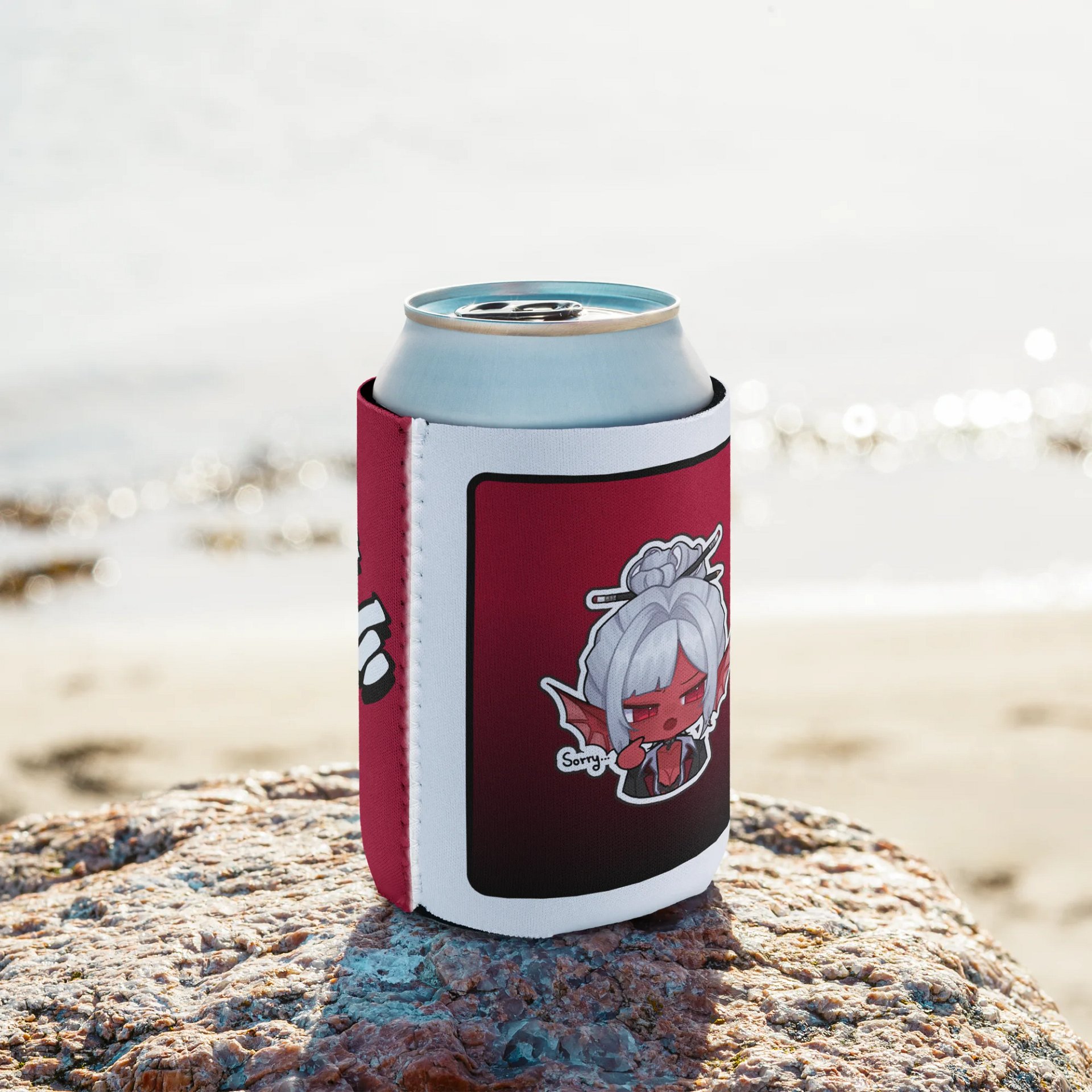 Sorry Emote Coozie (Red) product image (9)