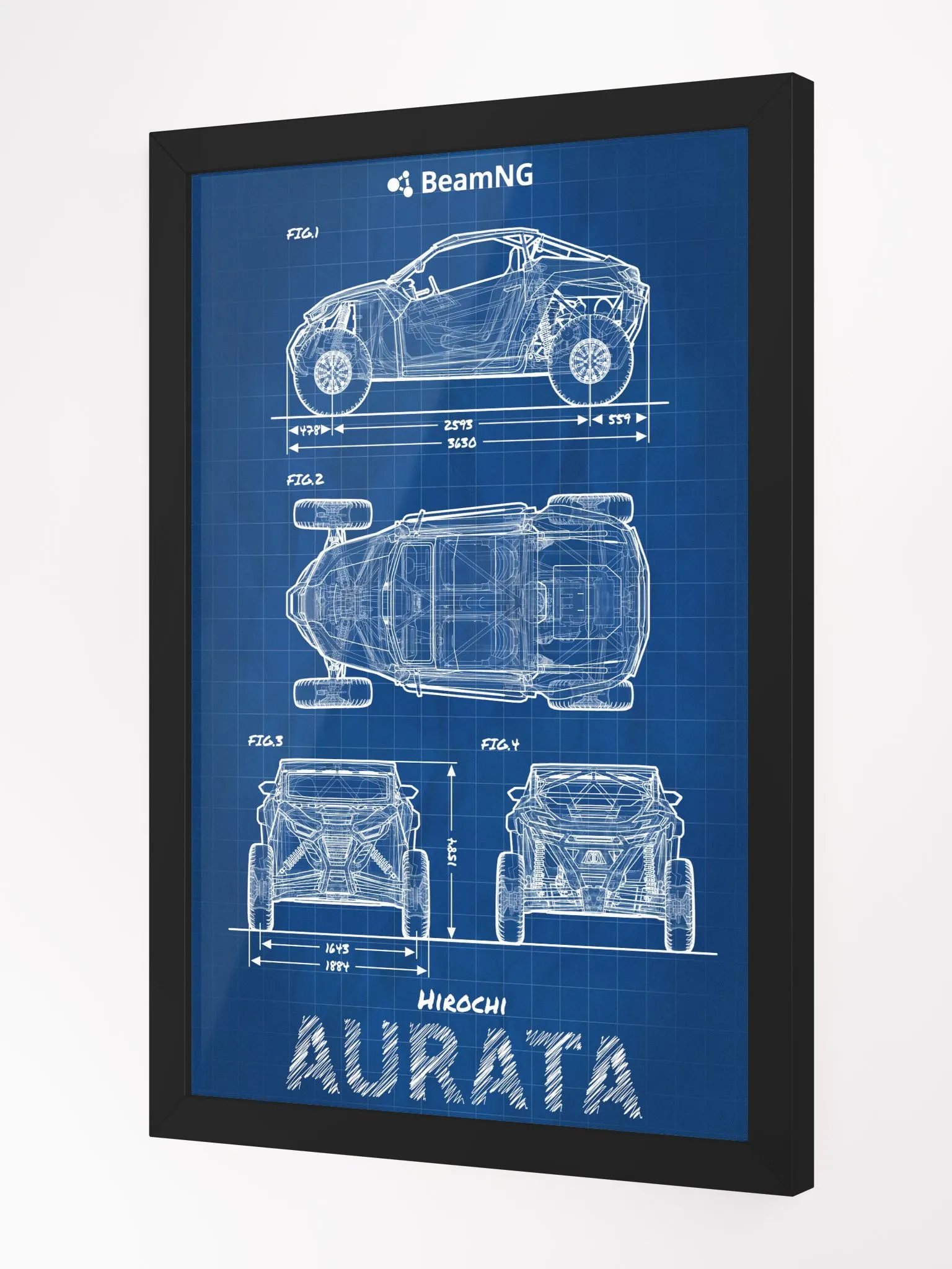 Framed Poster: Hirochi Aurata Blueprint product image (3)