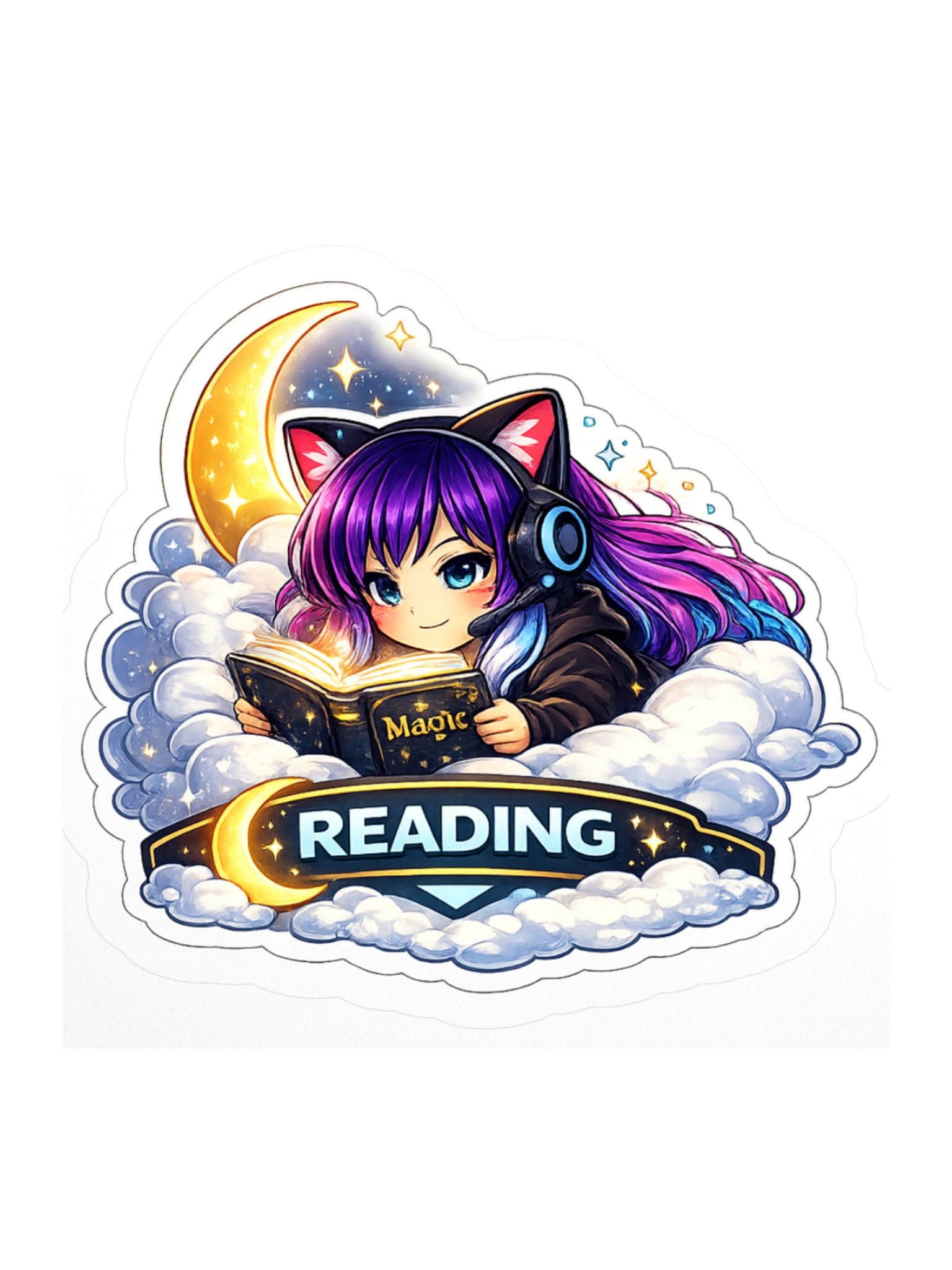 • AKC // Callie Sticker READING | Callie Emote Badge Series product image (1)