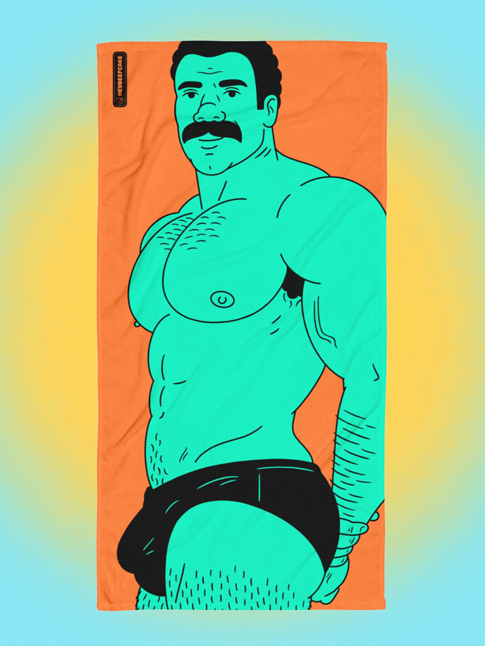 Hot Hunk Beach Towel product image (1)