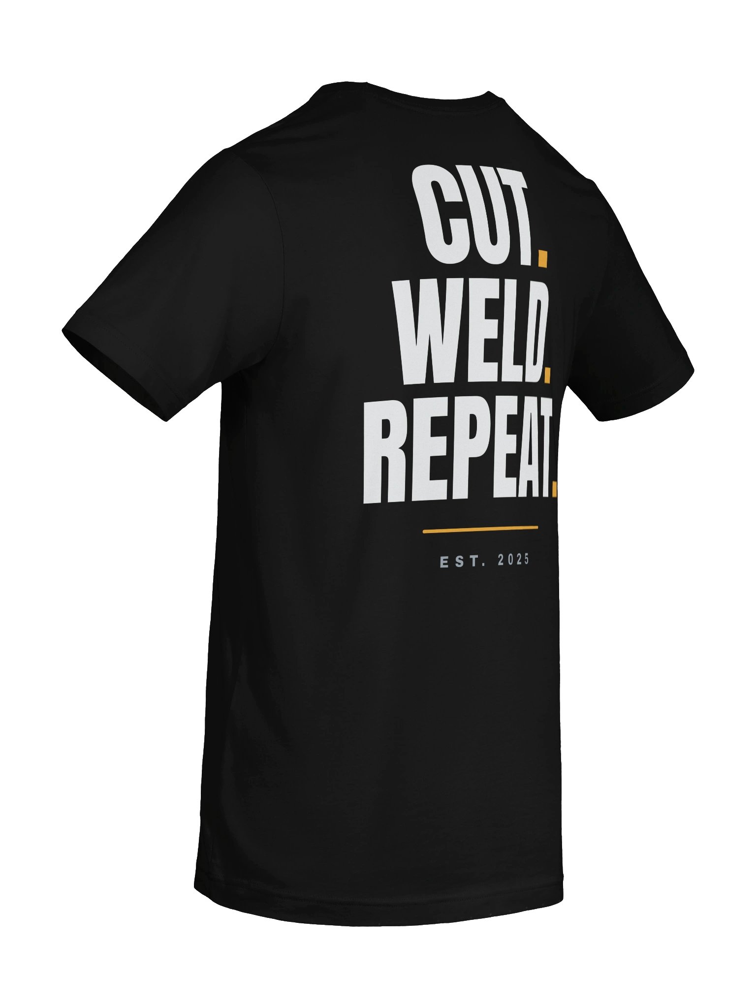 Cut, Weld, Repeat Tee — Black (Premium Cotton) product image (8)