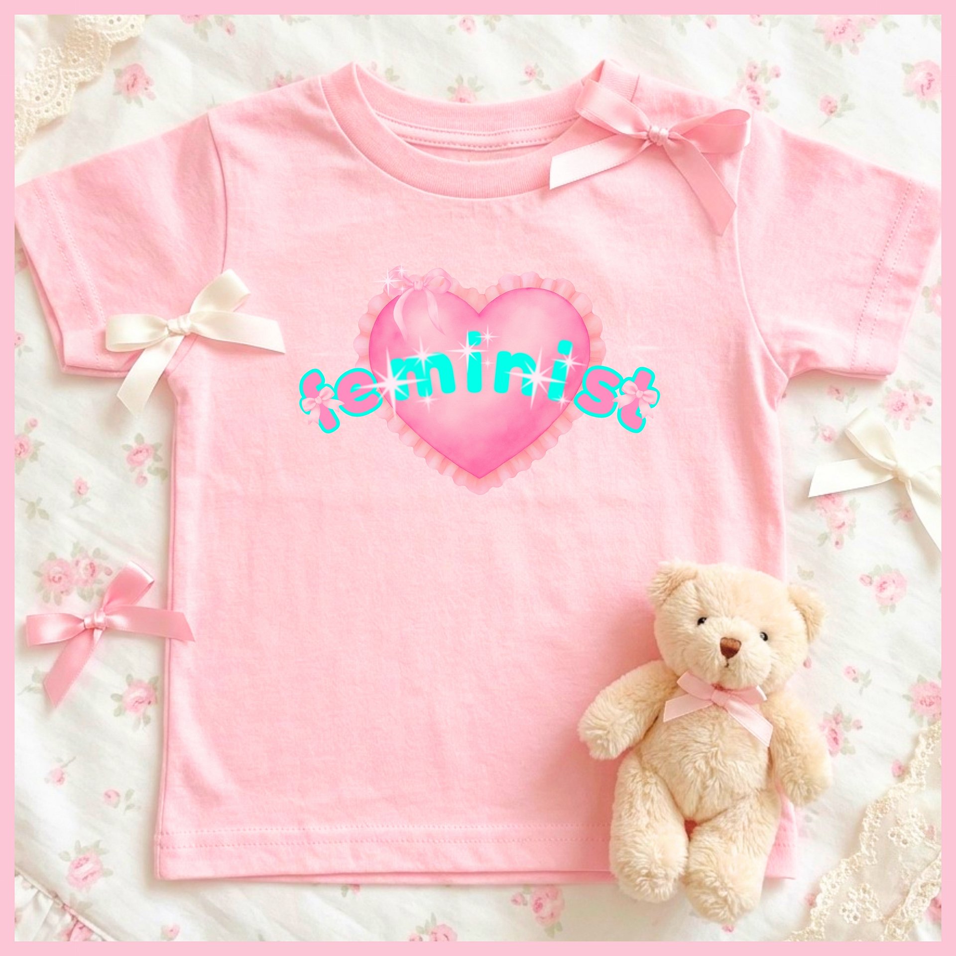 feminist🩷Super Soft🪽T-shirt🩷 product image (1)