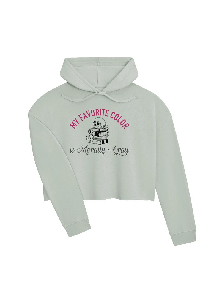 Morally Gray Crop Hoodie product image (2)