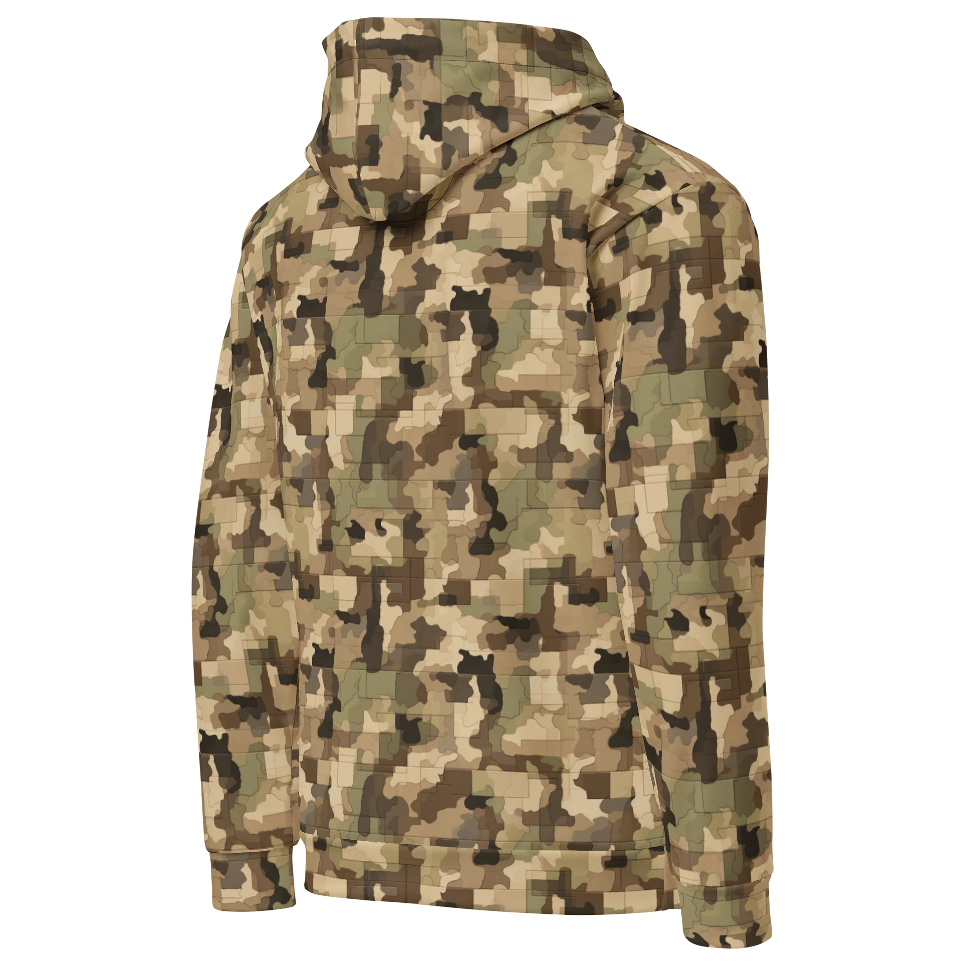 Bold Real Wood Camo Pattern Hoodie for Casual Wear product image (4)