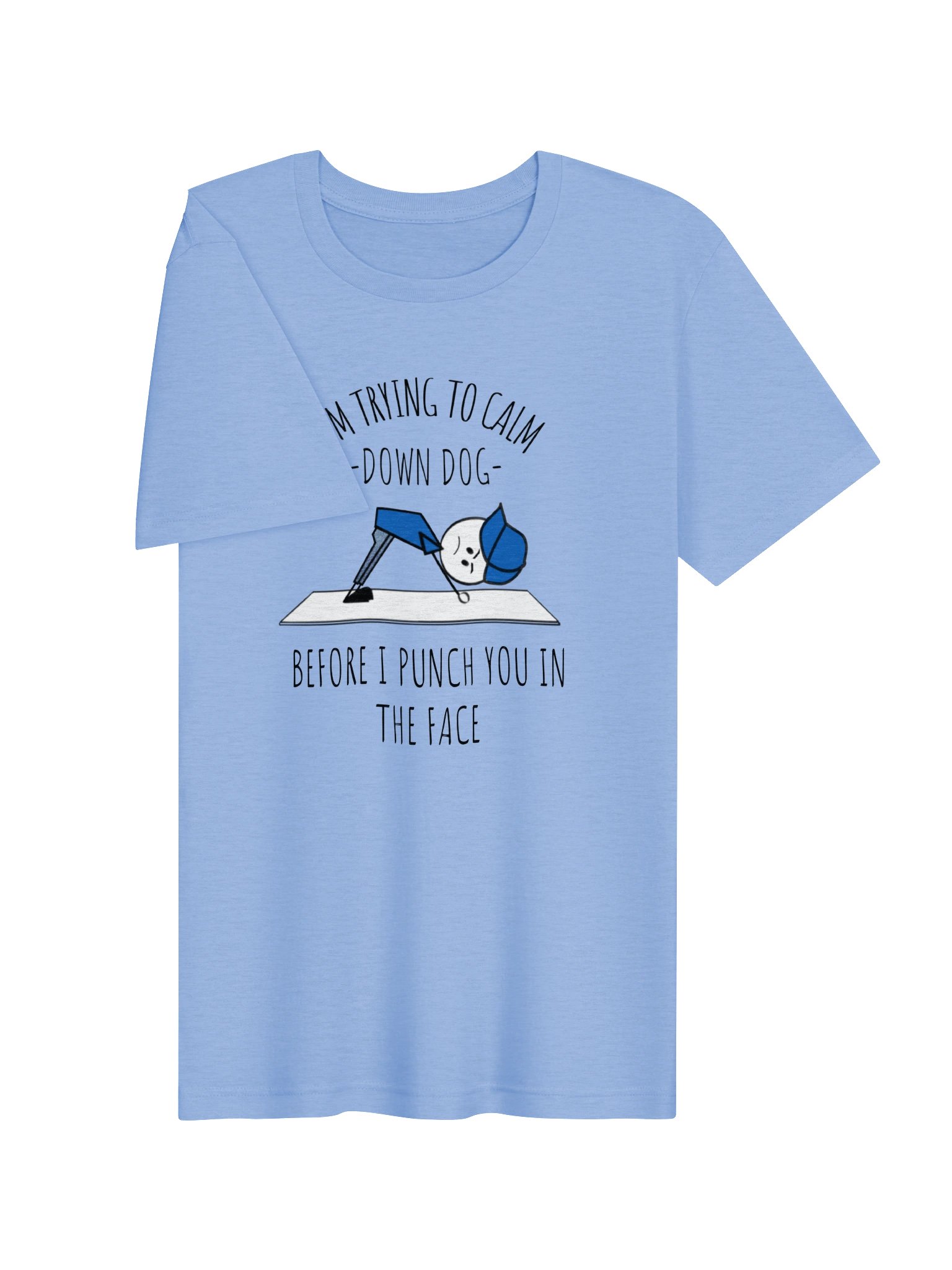 Calm Down Dog Funny Yoga Tee product image (23)