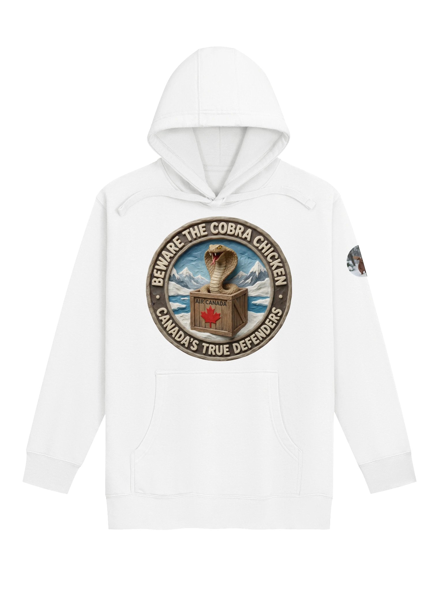 Beware the Cobra Chicken | Premium Character Hoodie (White) product image (1)