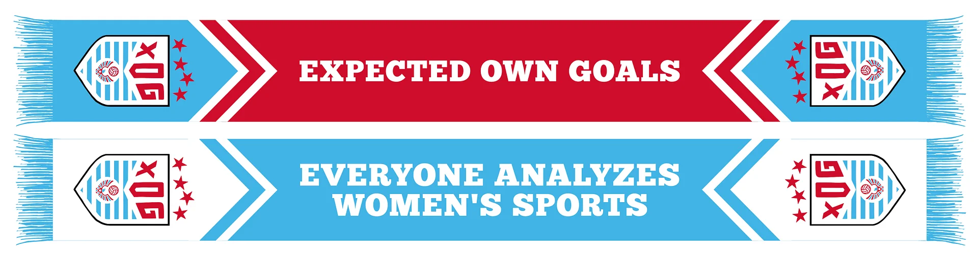 xOG "Everyone analyzes women's sports" scarf (2026) product image (1)