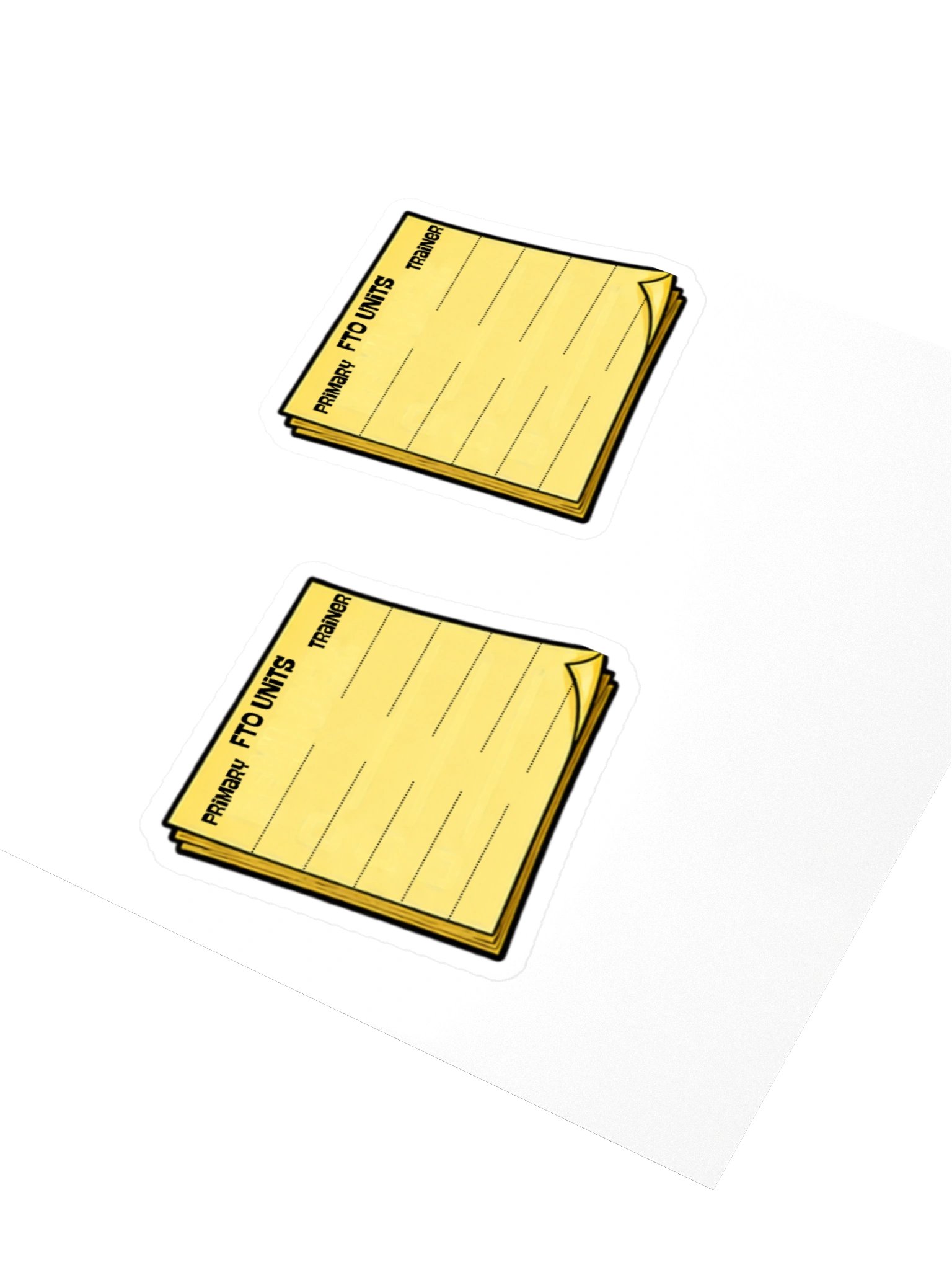 The FTO Cheat Sheet Sticker Sheet product image (3)