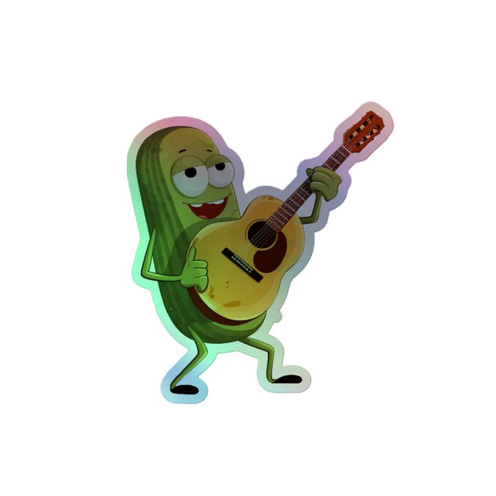 Holographic Dill-icious Pickle Sticker product image (2)