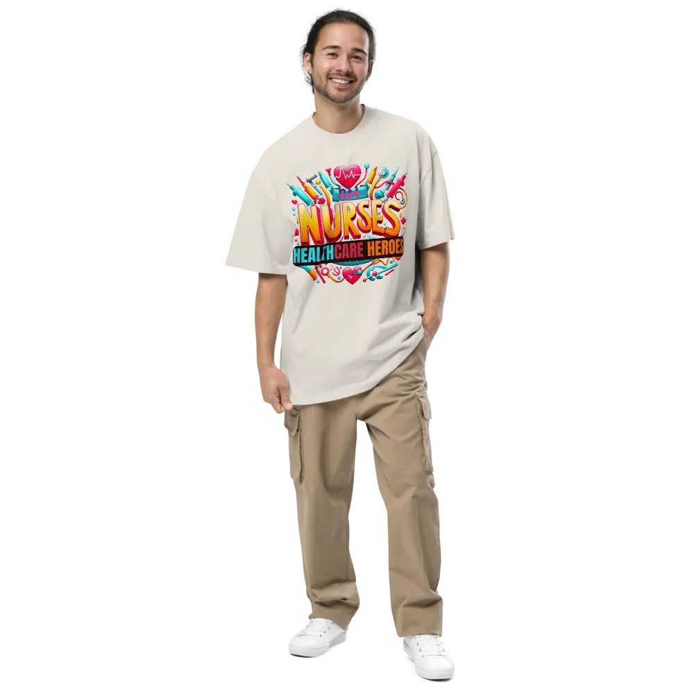 Healthcare Heroes Tribute Oversized T-Shirt product image (4)