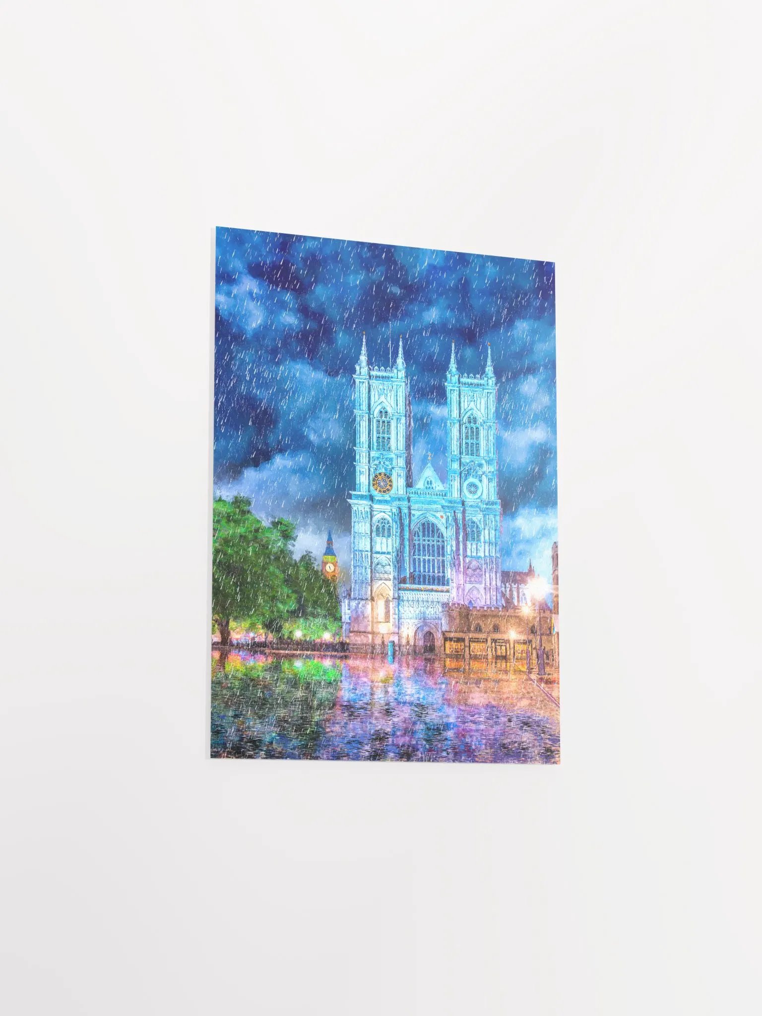 Westminster Abbey In The Rain Studio Art Print product image (3)