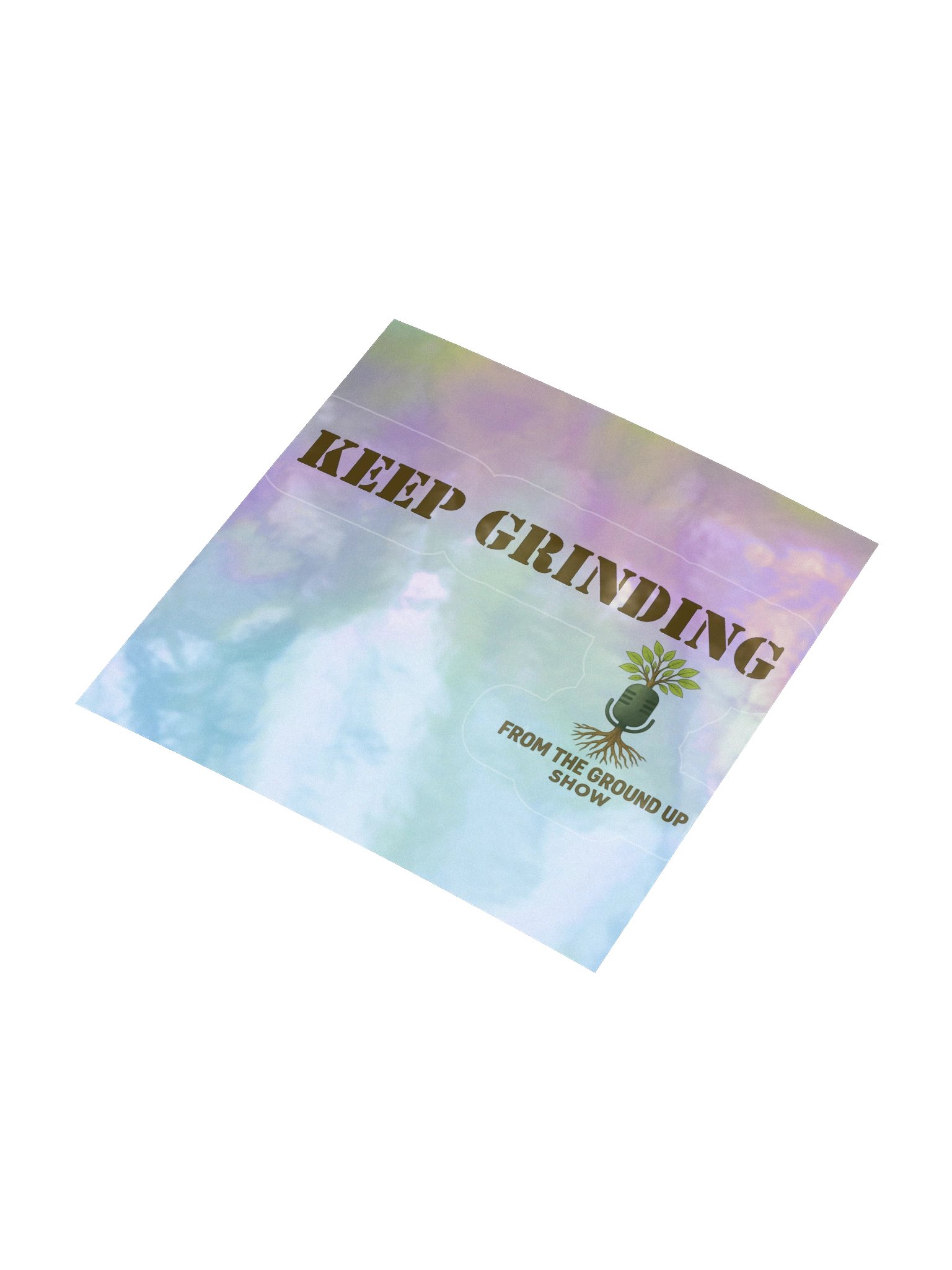 Keep Grinding log Holographic Sticker Sheet product image (8)