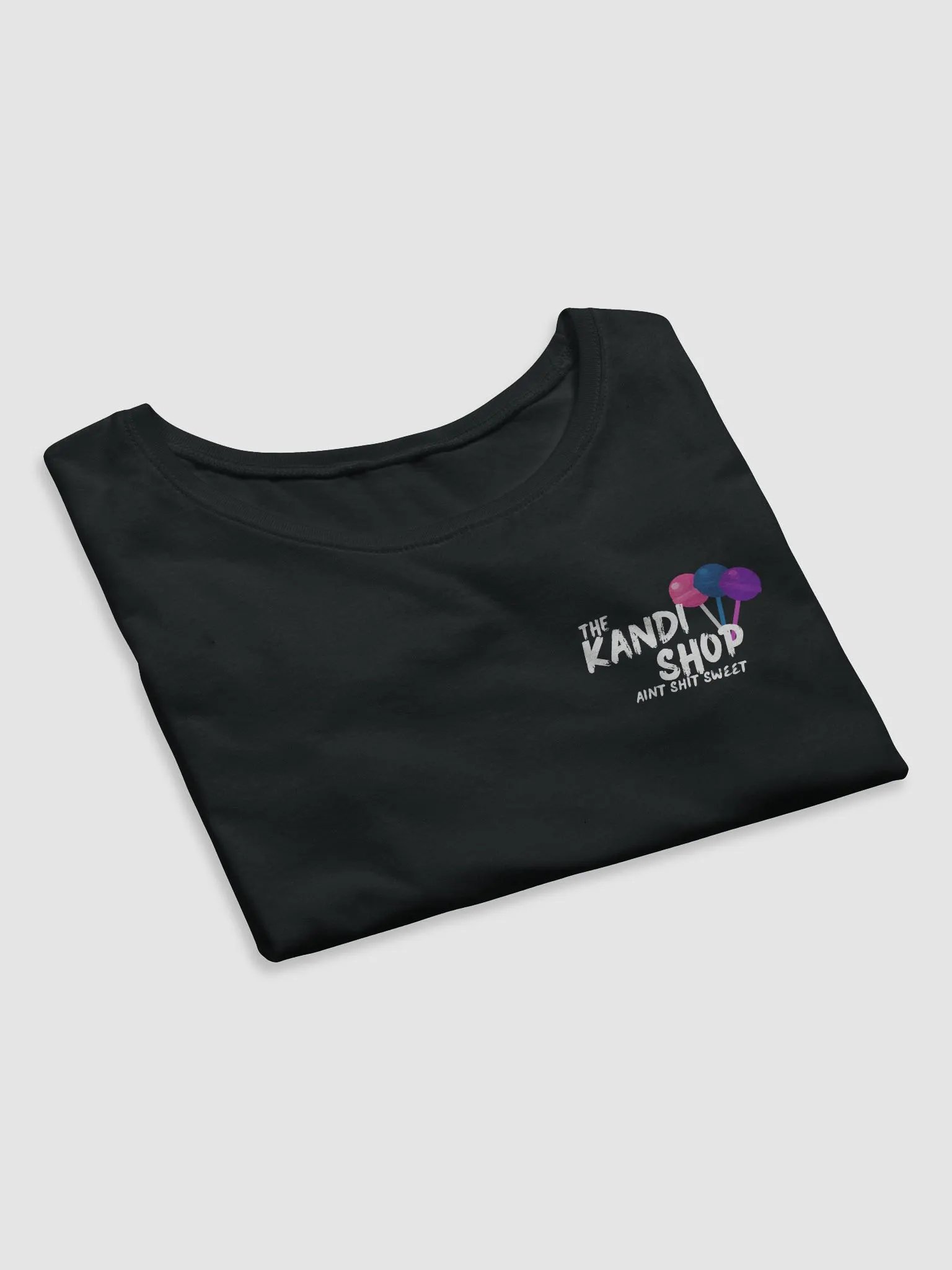Aint Sh*t Sweet Crop Top White logo product image (7)