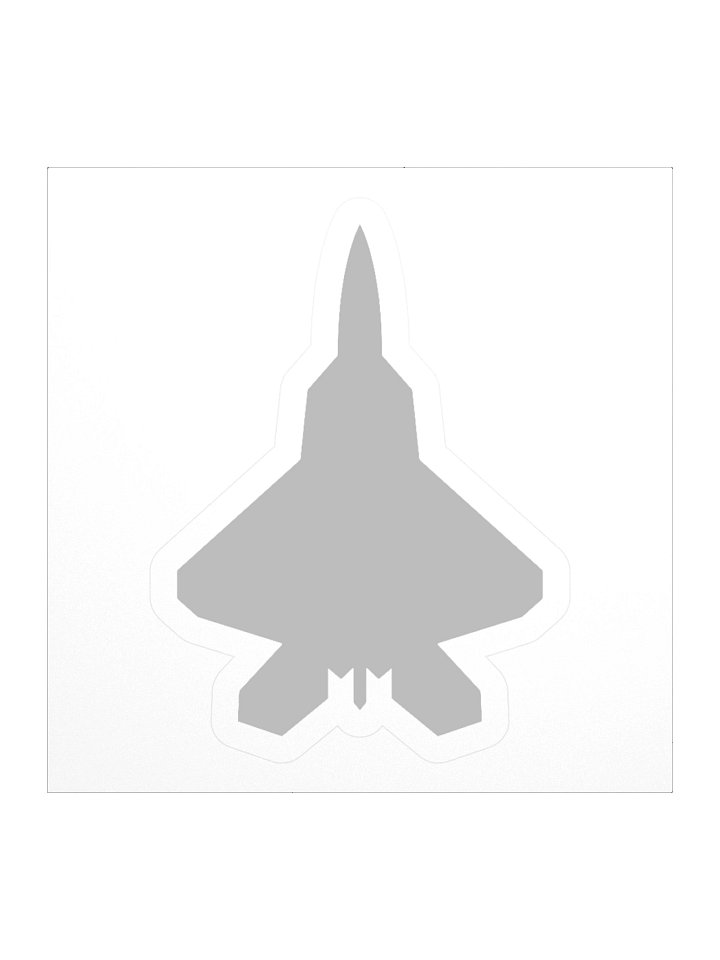Lockheed Martin F-22 Raptor Silhouette Sticker product image (3)