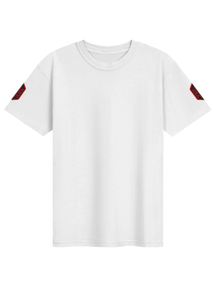 Man Comfort T-shirt With Red Tridents, white product image (1)