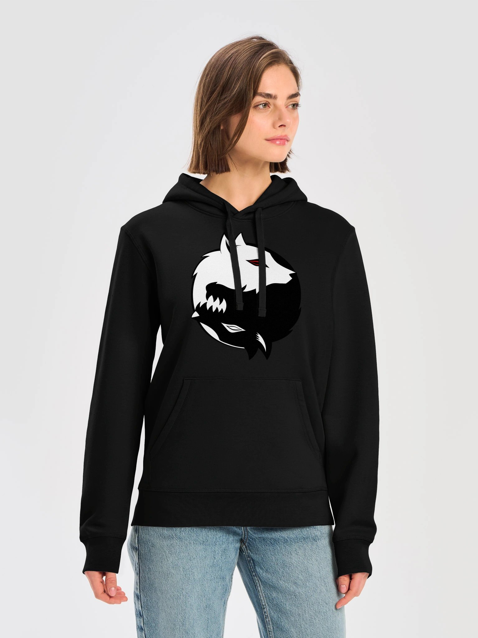 YingYang Wolf Hoodie product image (5)
