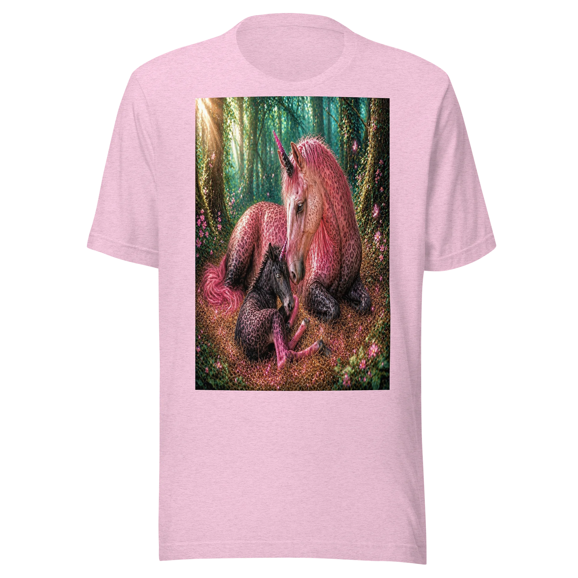 Pink Leopard Print Mother & Foal Unicorns product image (1)