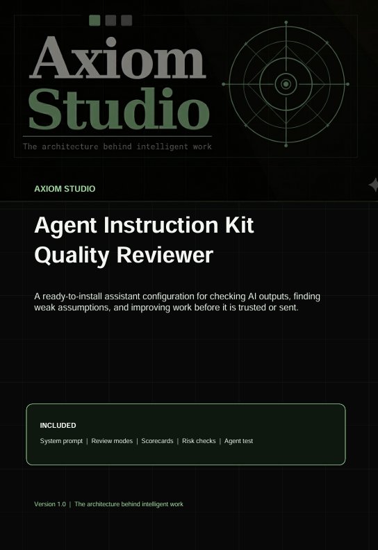 Axiom Agent Instruction Kit - Quality Reviewer product image (3)