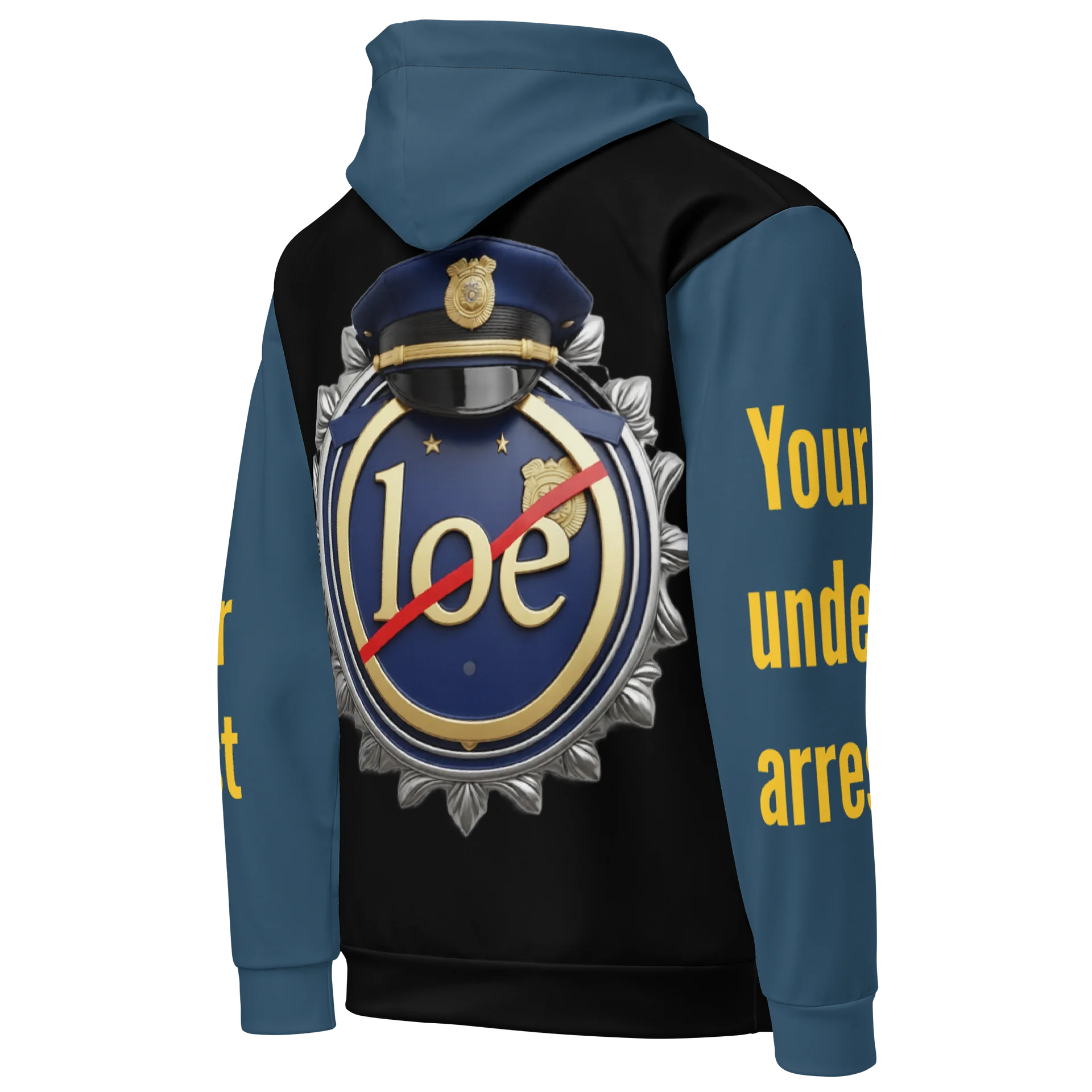 Badge of Honor for the hater All-Over Print Hoodie product image (4)