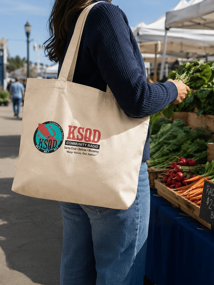 KSQD Monterey Bay Waves Econscious Organic Cotton Tote product image (2)
