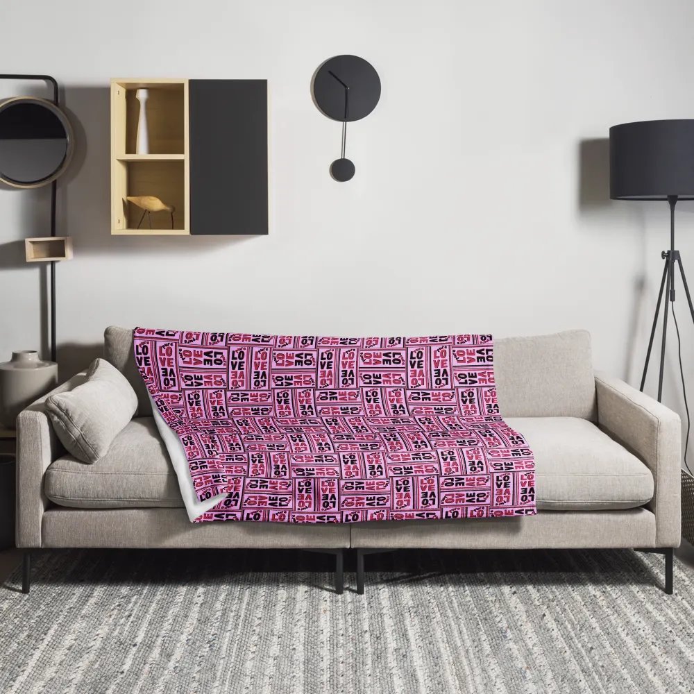 Pure Love Pattern Pink - Throw Blanket product image (7)