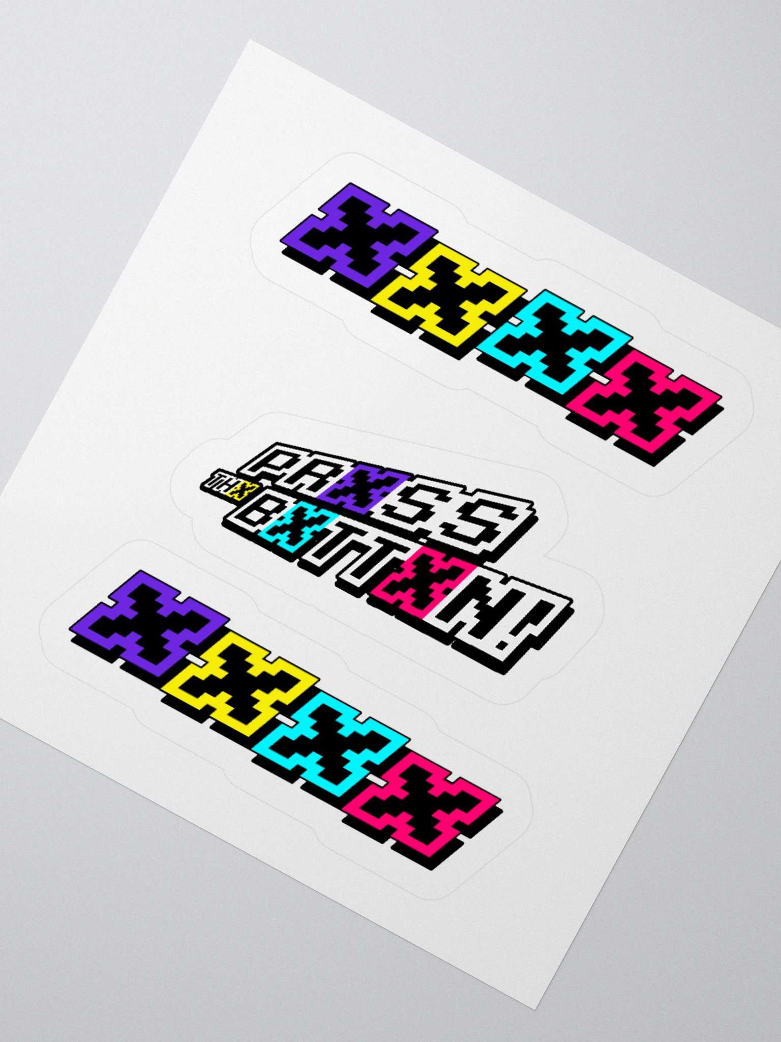 Prxss Thx Bxttxn! Sticker Set product image (4)