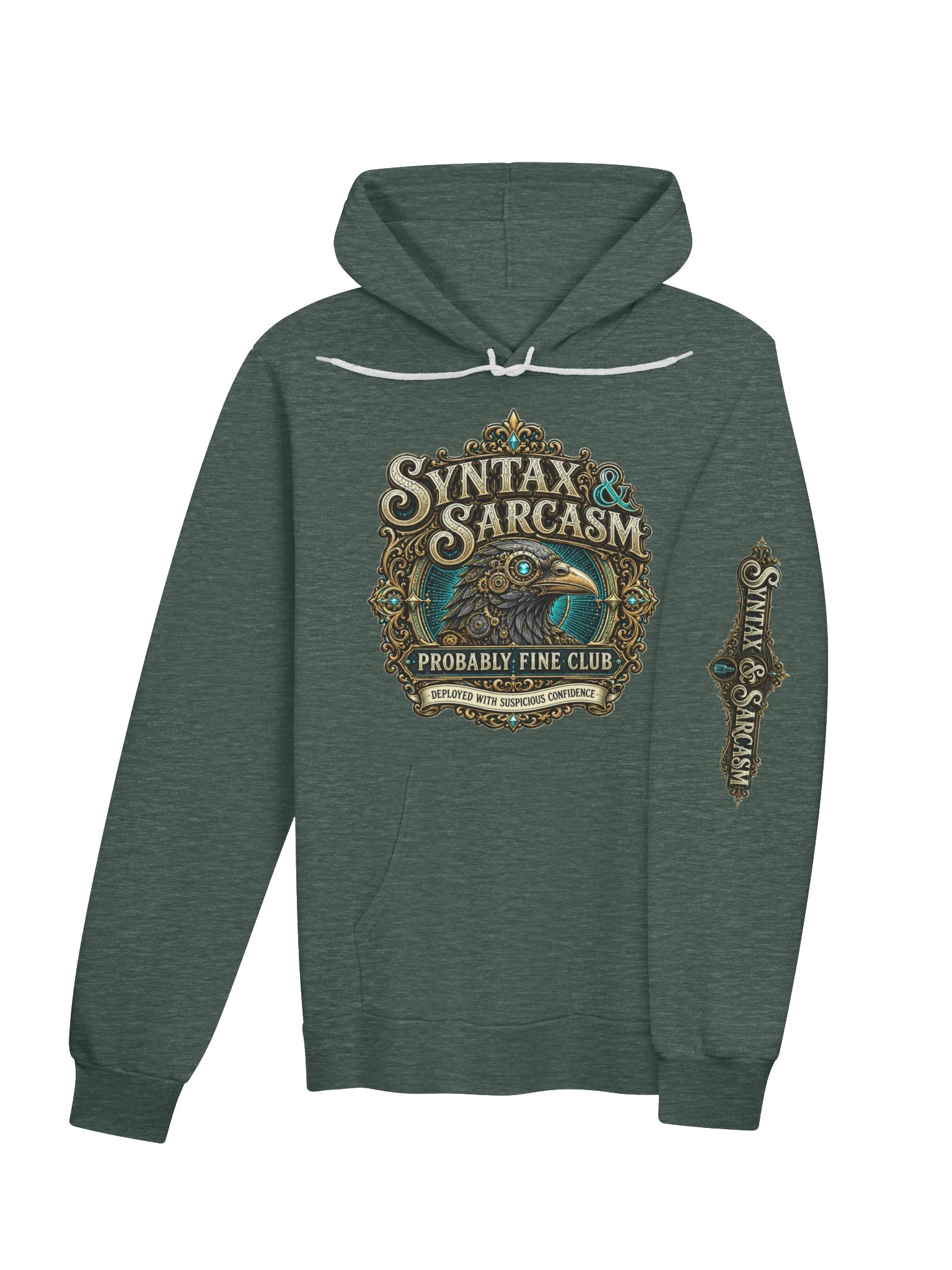 Syntax & Sarcasm Probably Fine Club Hoodie product image (22)
