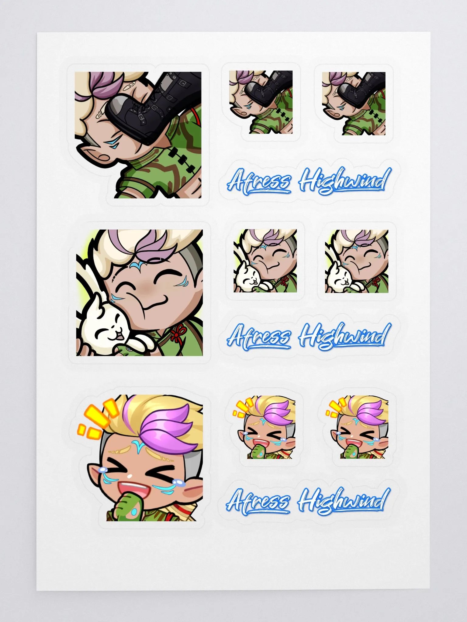 Afress Emote Collection Sticker Sheet #2 product image (3)