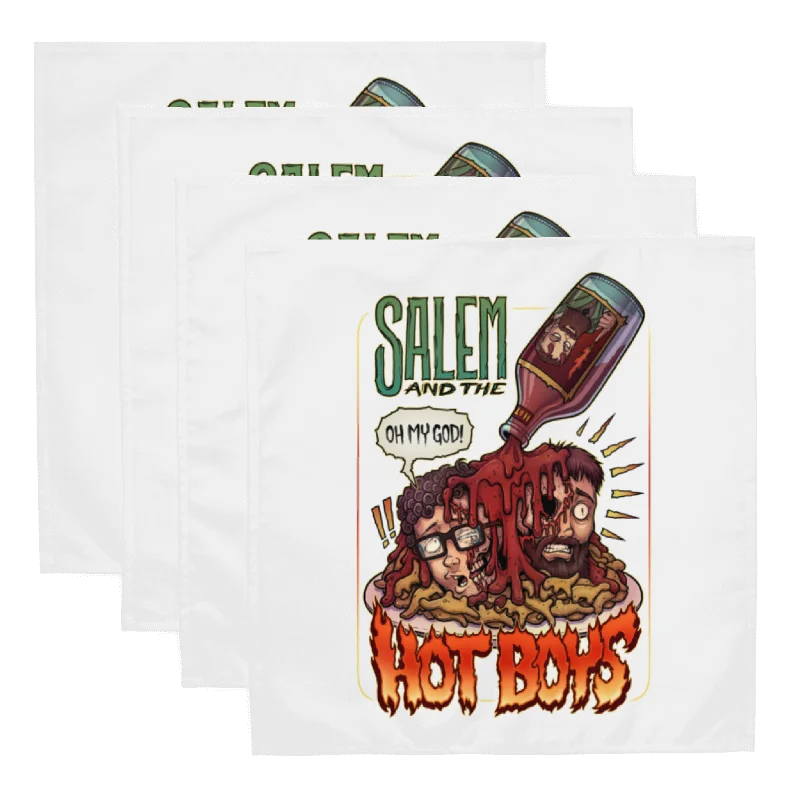 Salem and the Hot Boys Cloth Napkin White Set product image (1)