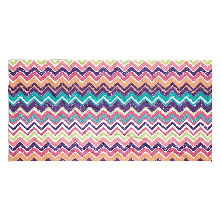 Colorful Zigzag Beach Towel – Soft Absorbent Summer Pool & Travel Towel 30x60 Inch Plush Towel product image (2)