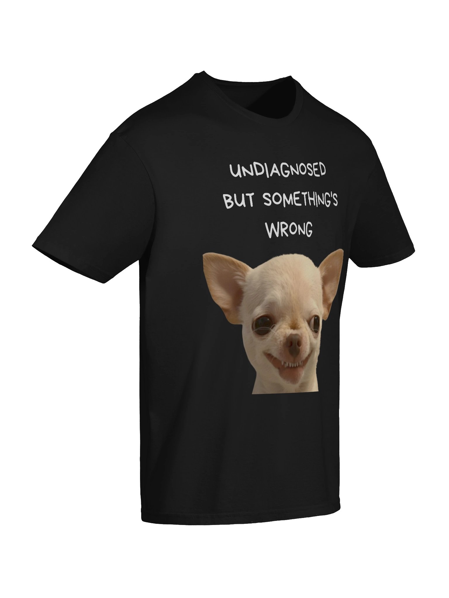 "undiagnosed but something´s wrong" Evildog Meme T-Shirt product image (10)