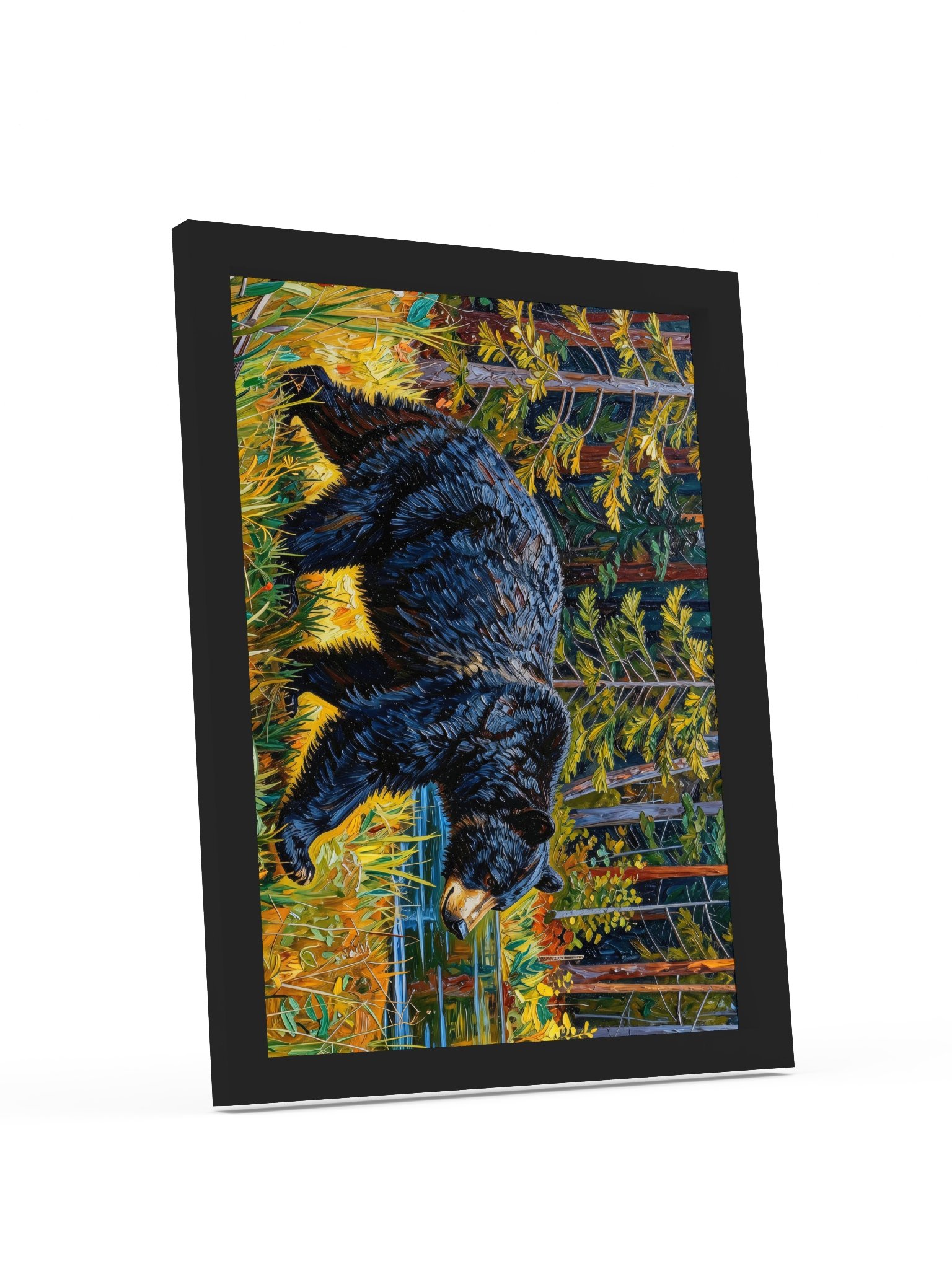 Black Bear at the Edge of the Woods Framed Print product image (33)