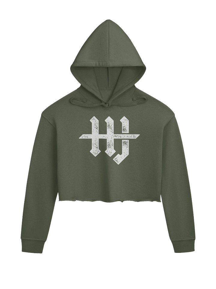 HJ Crop Top Outlaw Hoodie Green product image (1)