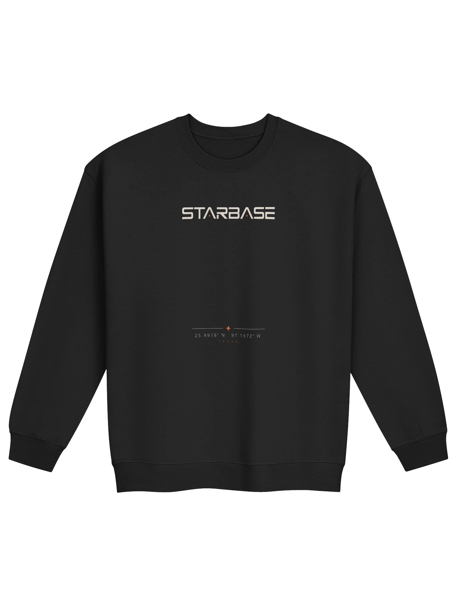 SpaceX Starship Starbase Coordinates Crewneck product image (1)