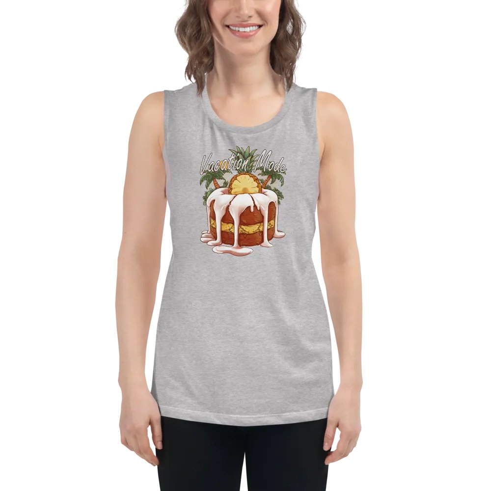 Vacation Mode Pineapple Flowy Women's Tank Top product image (52)