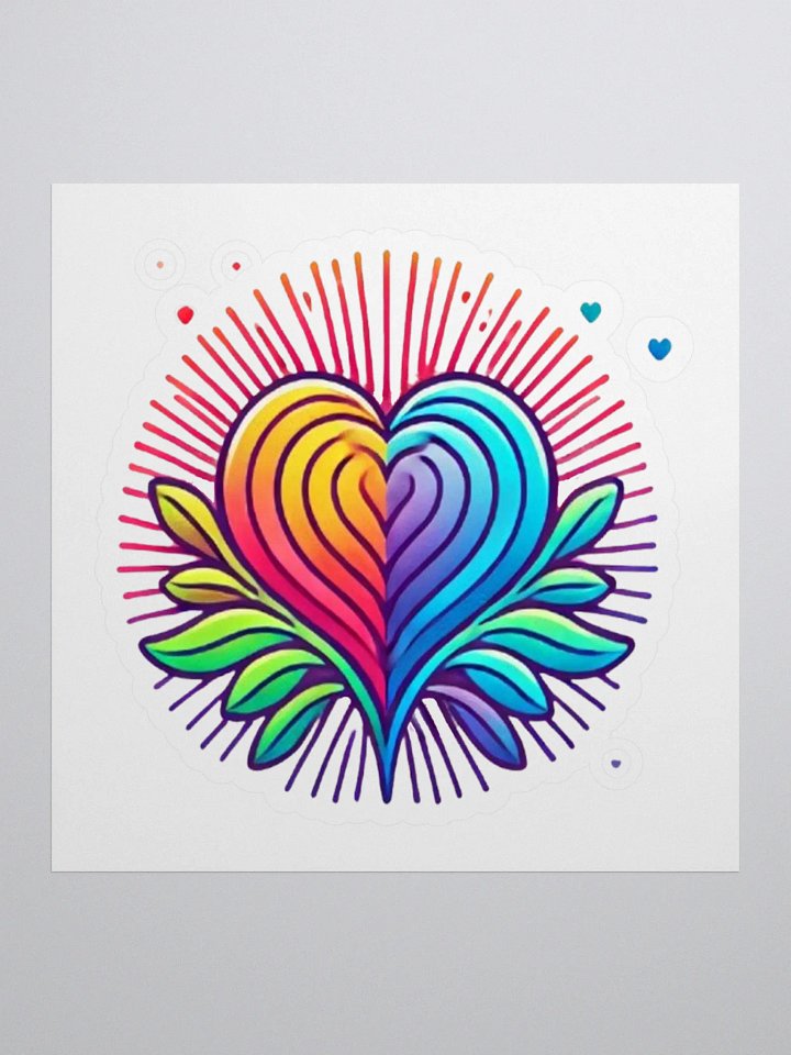 Radiant Heart Kiss Cut Stickers product image (1)