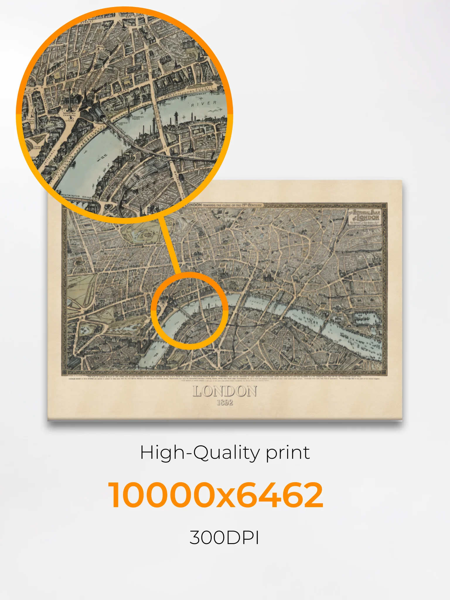 London 1892 (Canvas Print) product image (4)