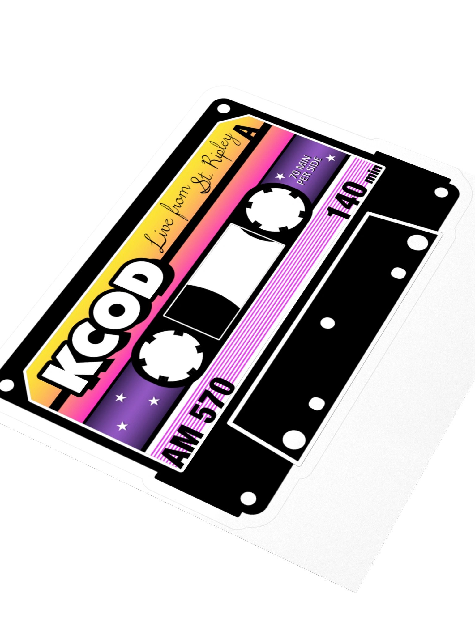 KCOD After Dark Cassette Sticker product image (3)