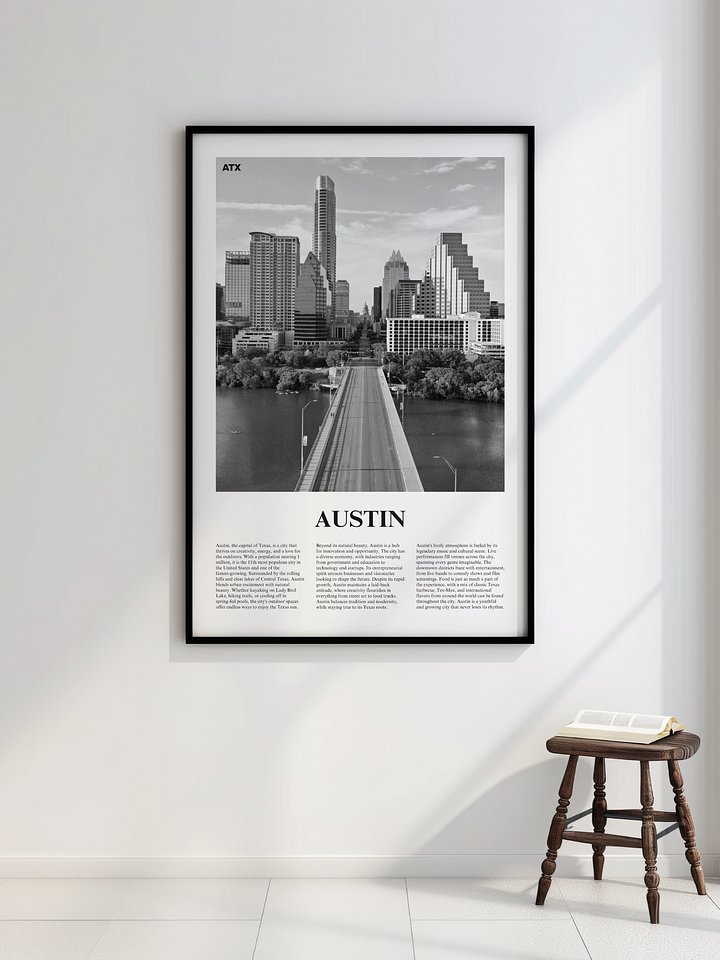 Austin 02 Newspaper Poster | Framed product image (2)