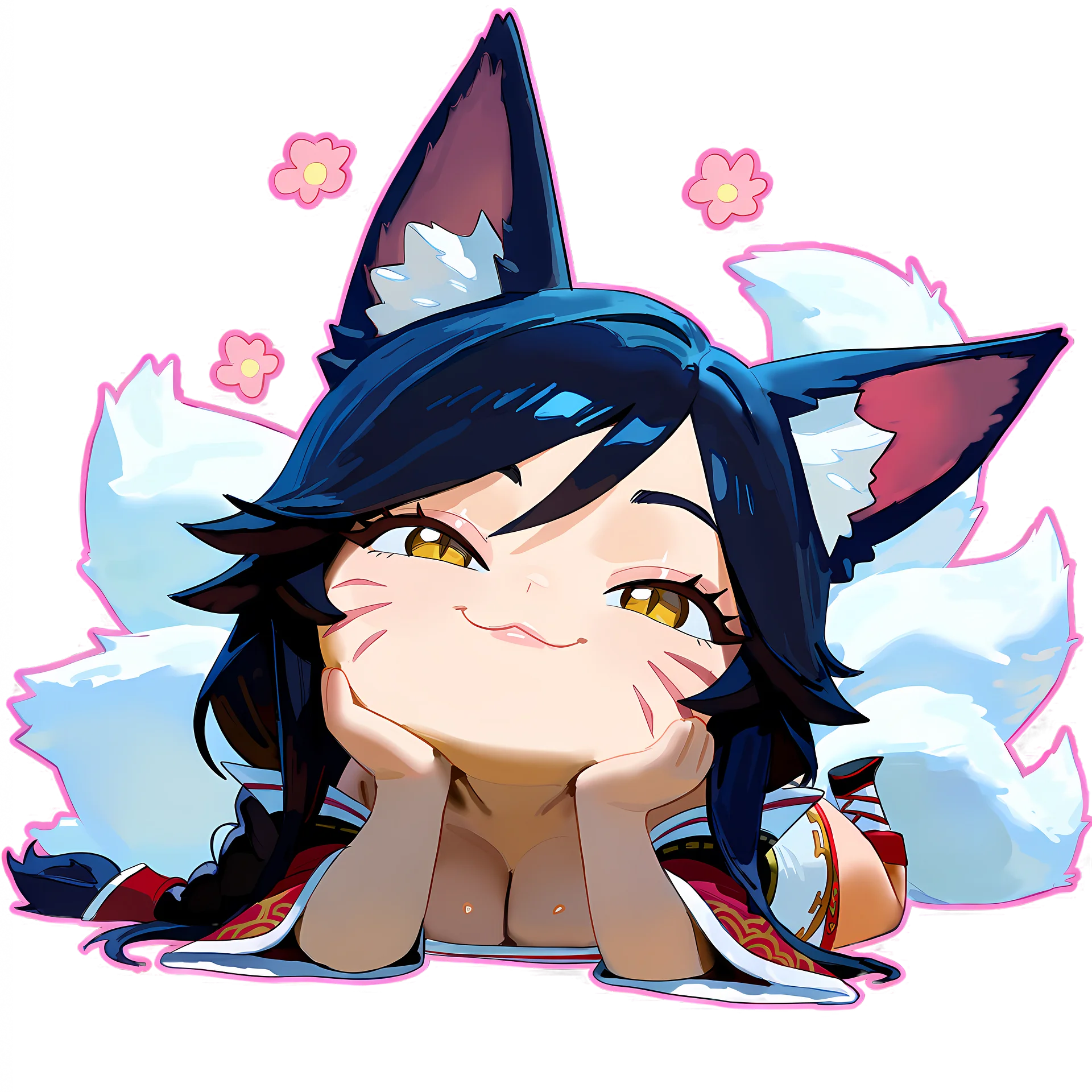 Ahri Chibi Sticker product image (1)