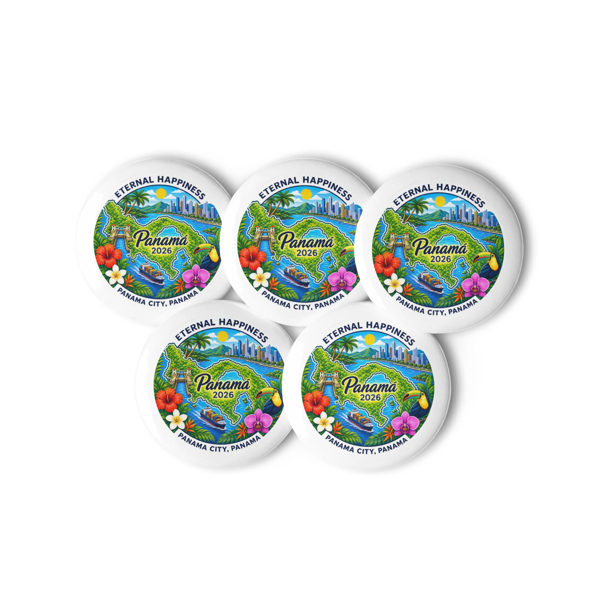 2026 Eternal Happiness International Convention Panama City Panama Tropical Pin product image (1)
