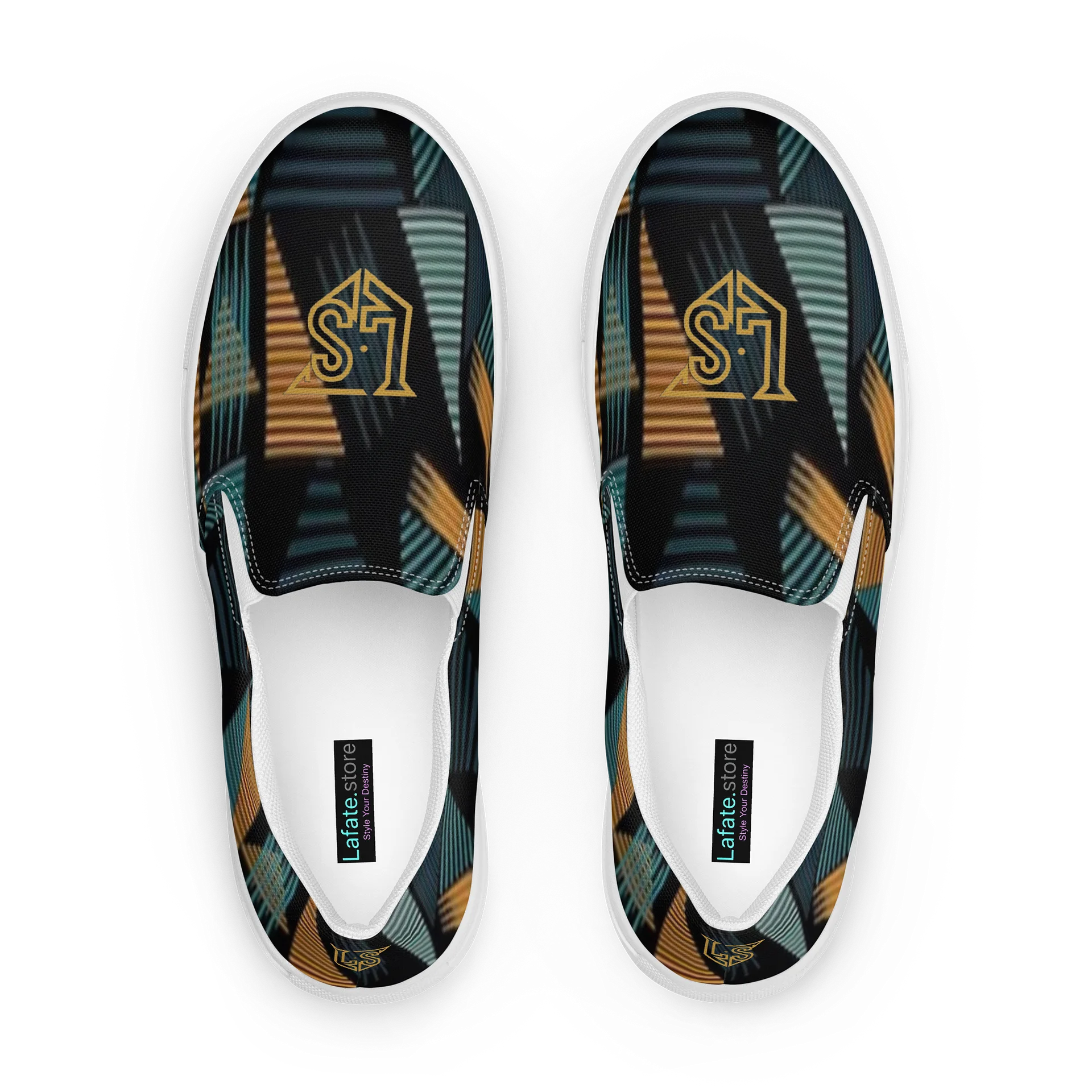 Lafate.Store Designer Slip On - Men (black multi color) product image (1)