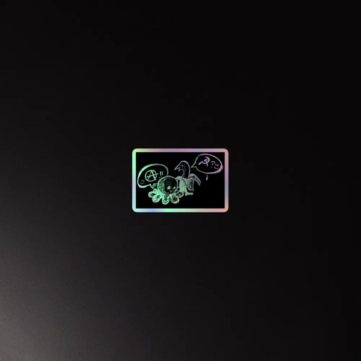 Leftist Infighting Holographic Sticker product image (4)